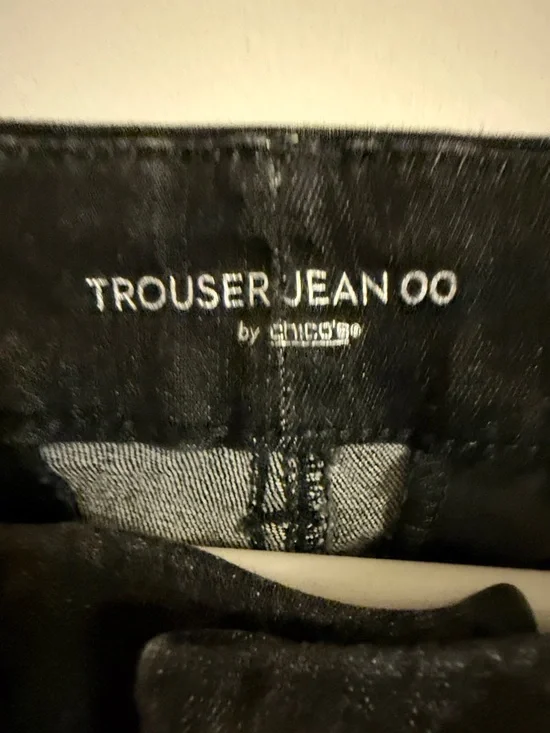 Chico’s Dark Wash Trouser Jeans Bootcut Mid Rise Denim - Picture 2 of 7